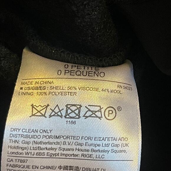 Banana Republic Women's Wool Blend Pencil Skirt Size 0 Petite - Picture 6 of 9